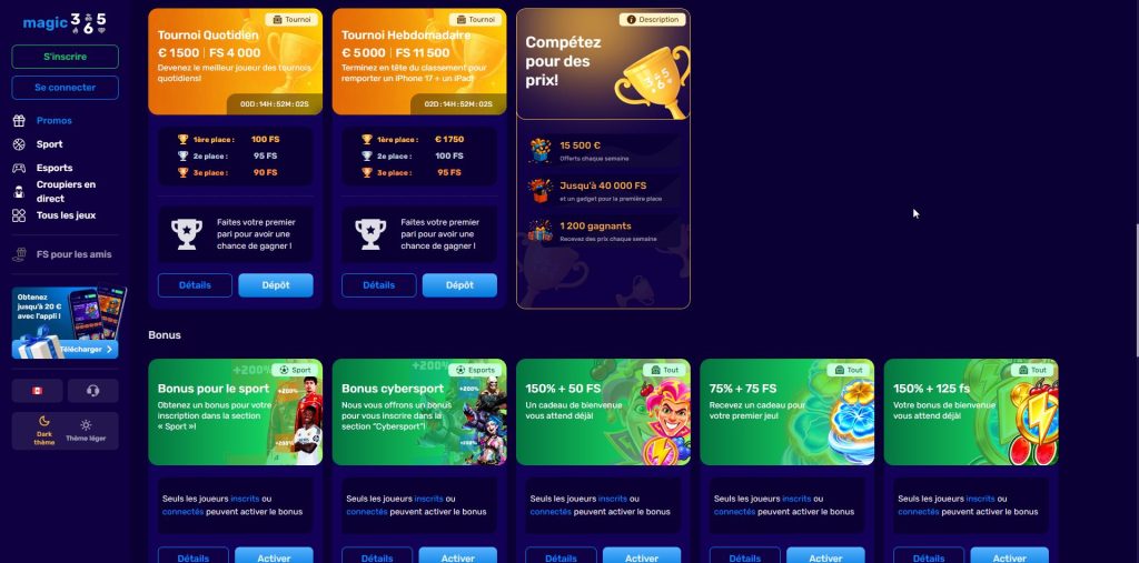 magic365 – der Bonus ohne Einzahlung mit der höchsten Einsatzquote