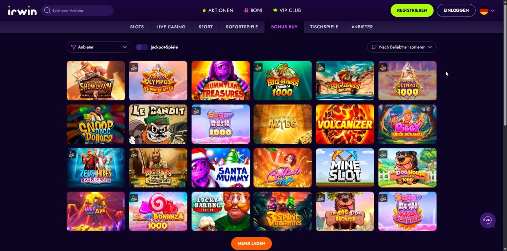 Irwin – wie Fugu gerechnet, mit einem Slot von BGaming