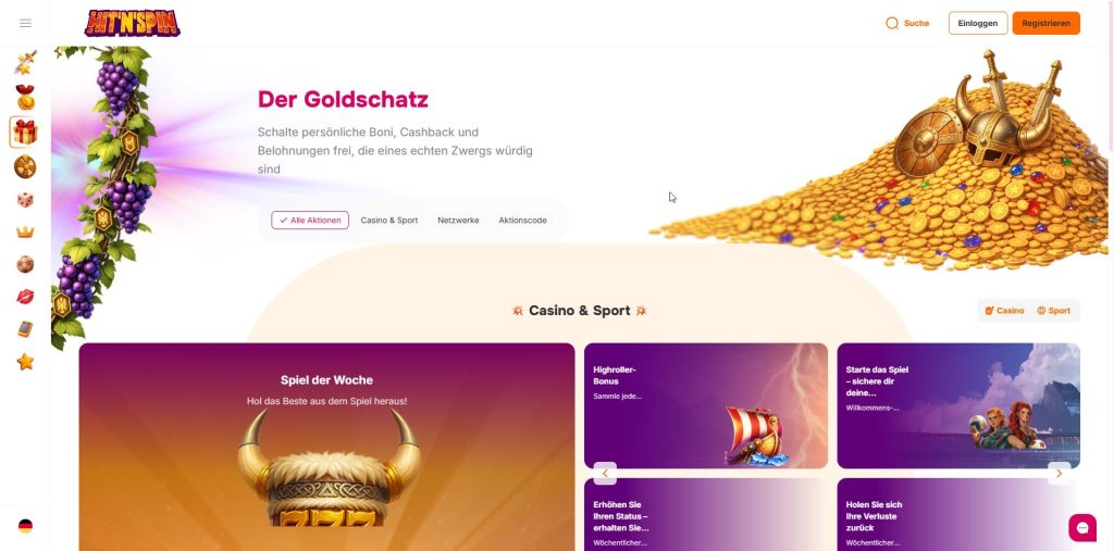 HitNSpin – Bonus ohne Einzahlung: 55 Freispiele für Big Bass Splash